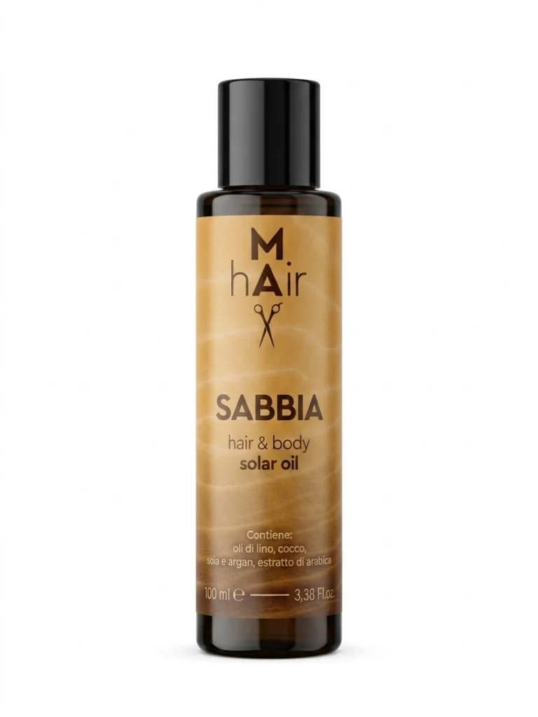 Olio solare capelli corpo